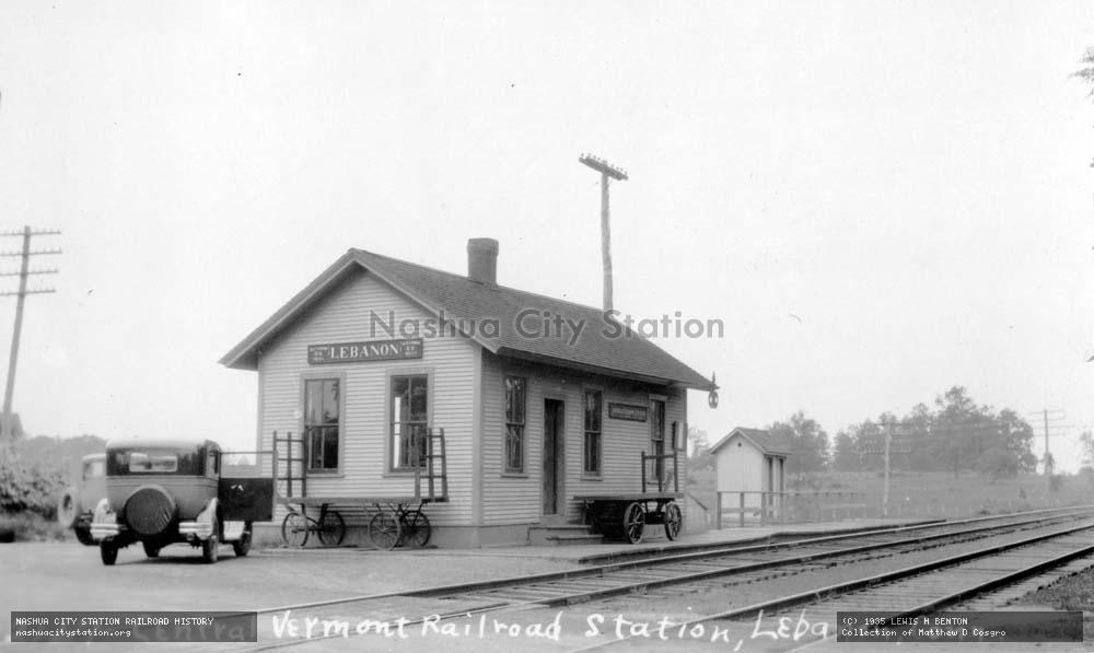 Postcard: Central Vermont Railroad Station, Lebanon, Connecticut